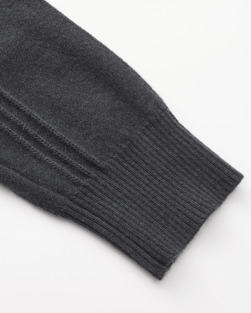 Ainsdale Men's Cashmere Ribbed Half-Zip Jumper – photo 8