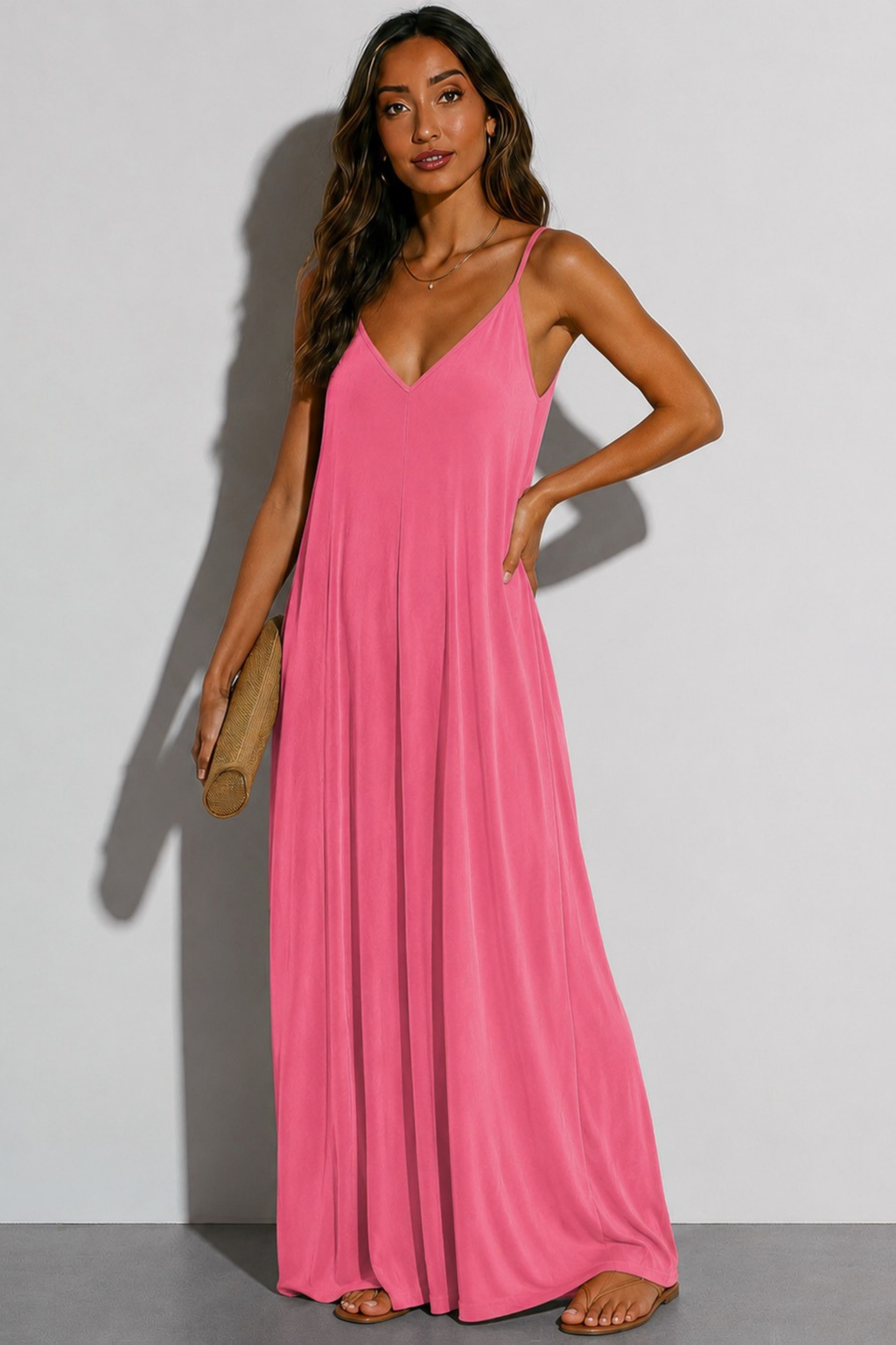 Arden Lounge Maxi Dress - Fuchsia – photo 3