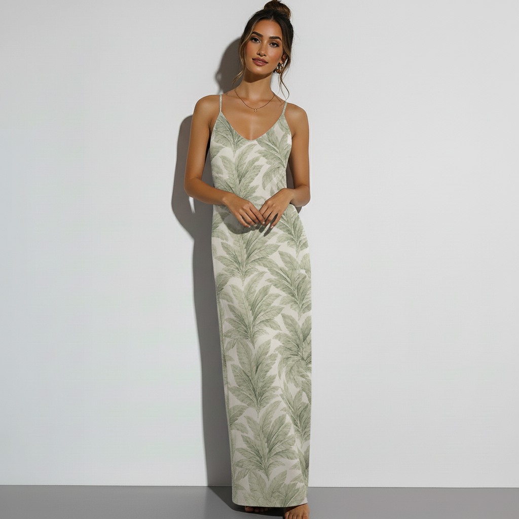 Arden Lounge Maxi Dress - Palm Leaf – photo 2