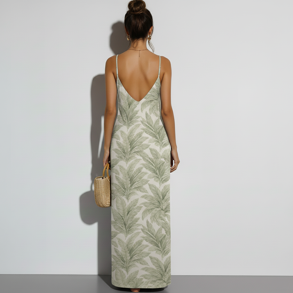Arden Lounge Maxi Dress - Palm Leaf – photo 4