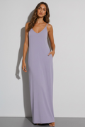 Arden Lounge Maxi Dress - Soft Lilac | Velbrooke