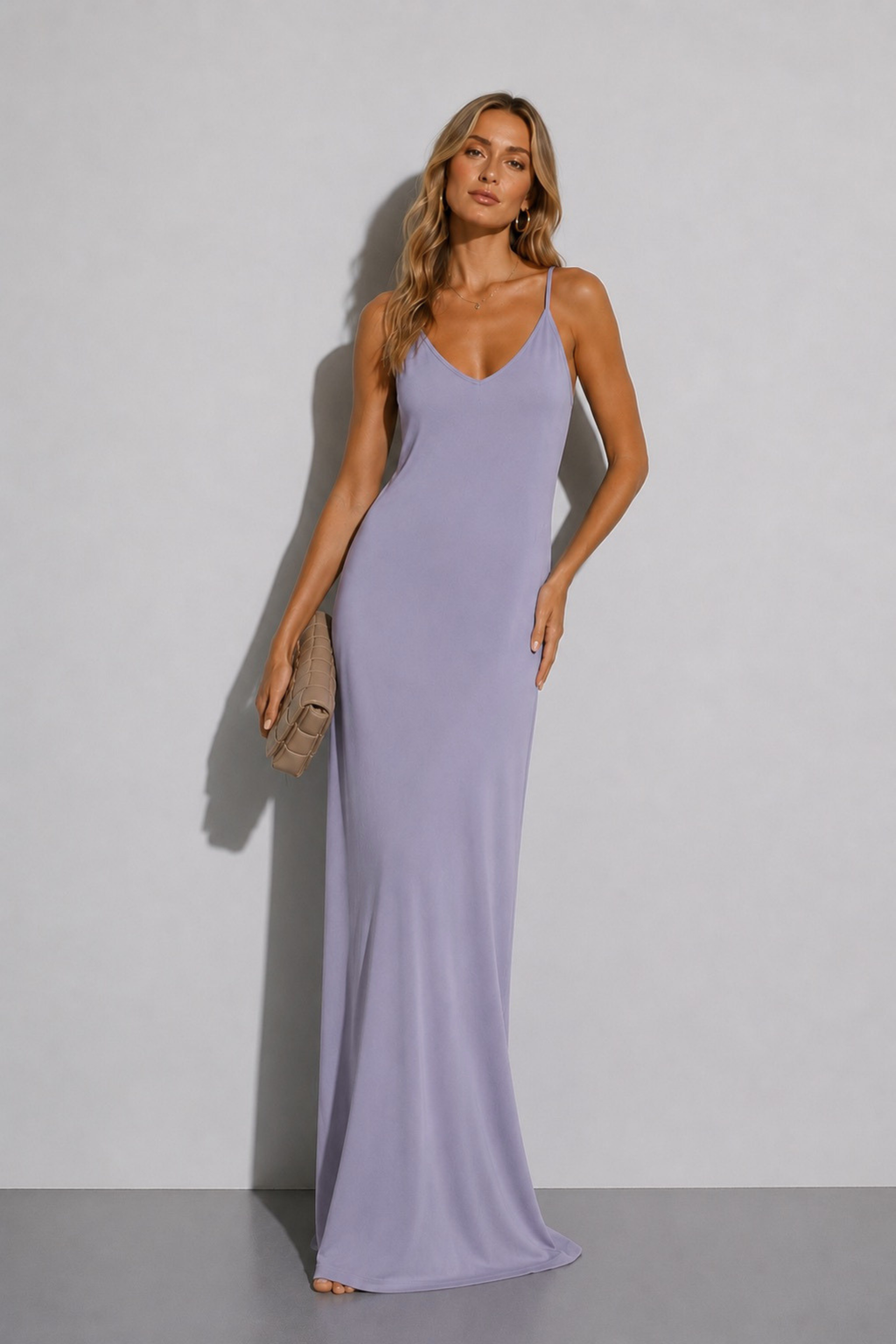 Arden Lounge Maxi Dress - Soft Lilac – photo 6