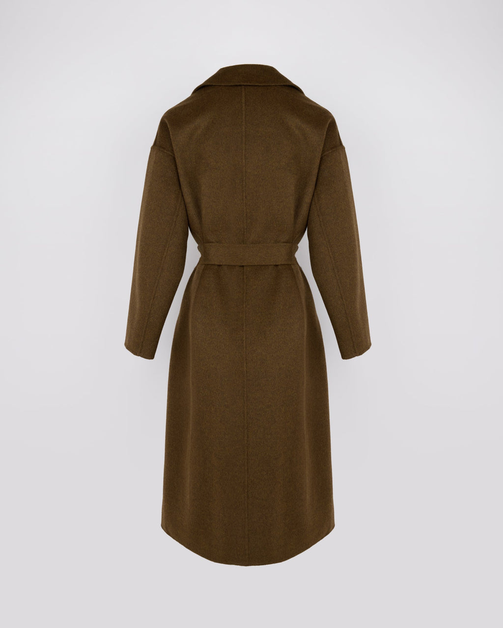 Aurelia | Long Belted Coat with Plush Patch Pockets - Espresso – photo 6