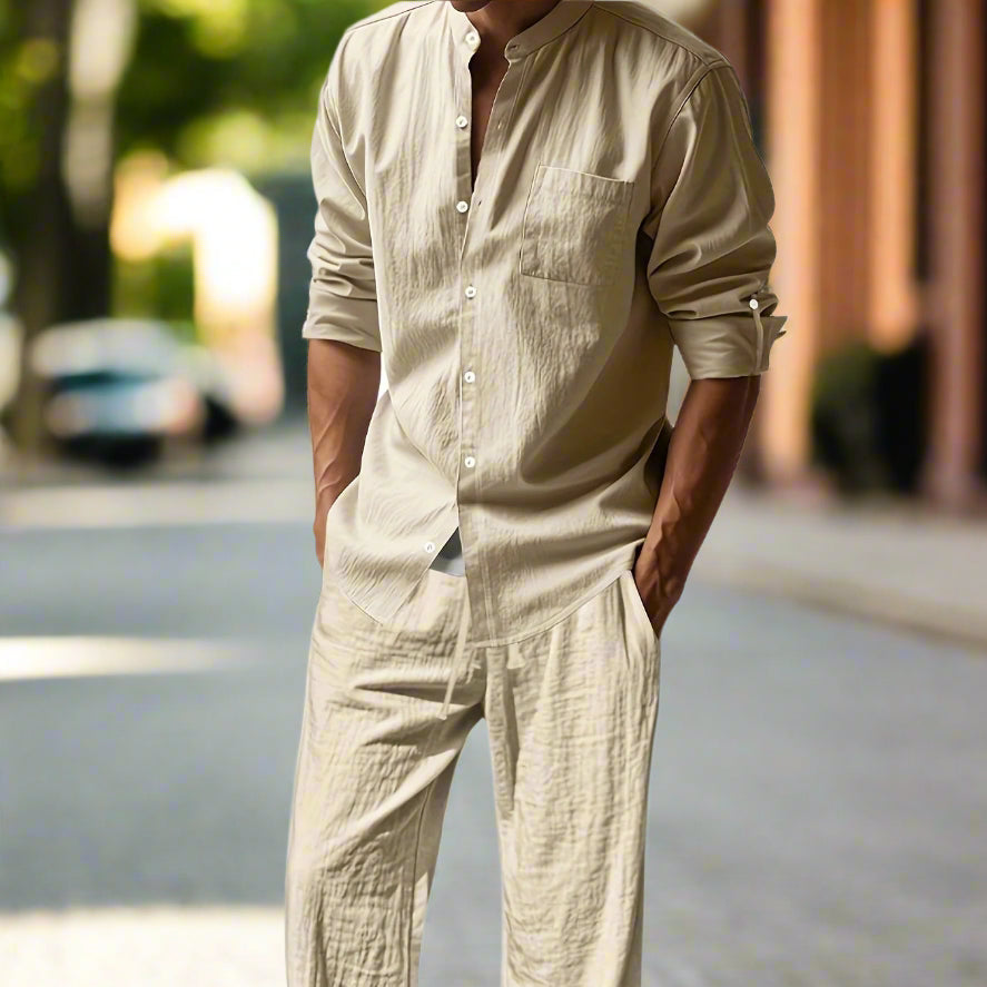 Bennett Men's Casual Linen Set | Velbrooke