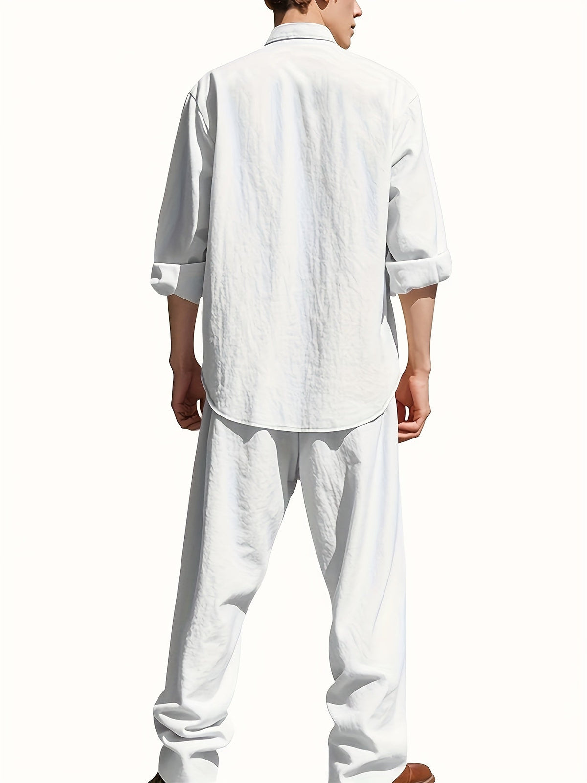 Bennett Men's Casual Linen Set – photo 4