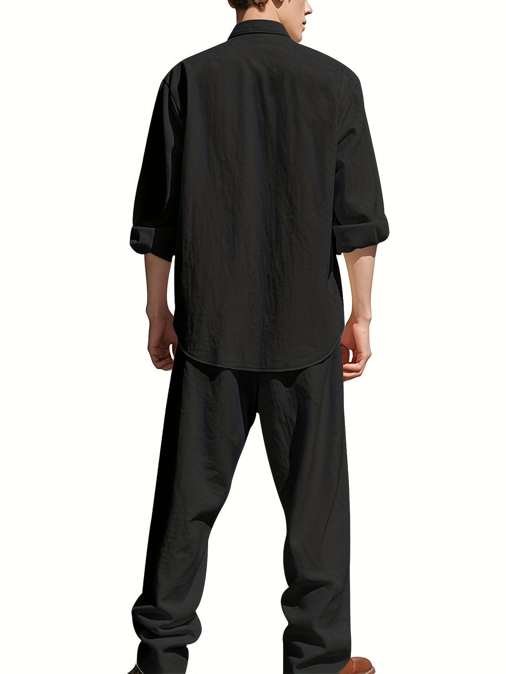 Bennett Men's Casual Linen Set – photo 6