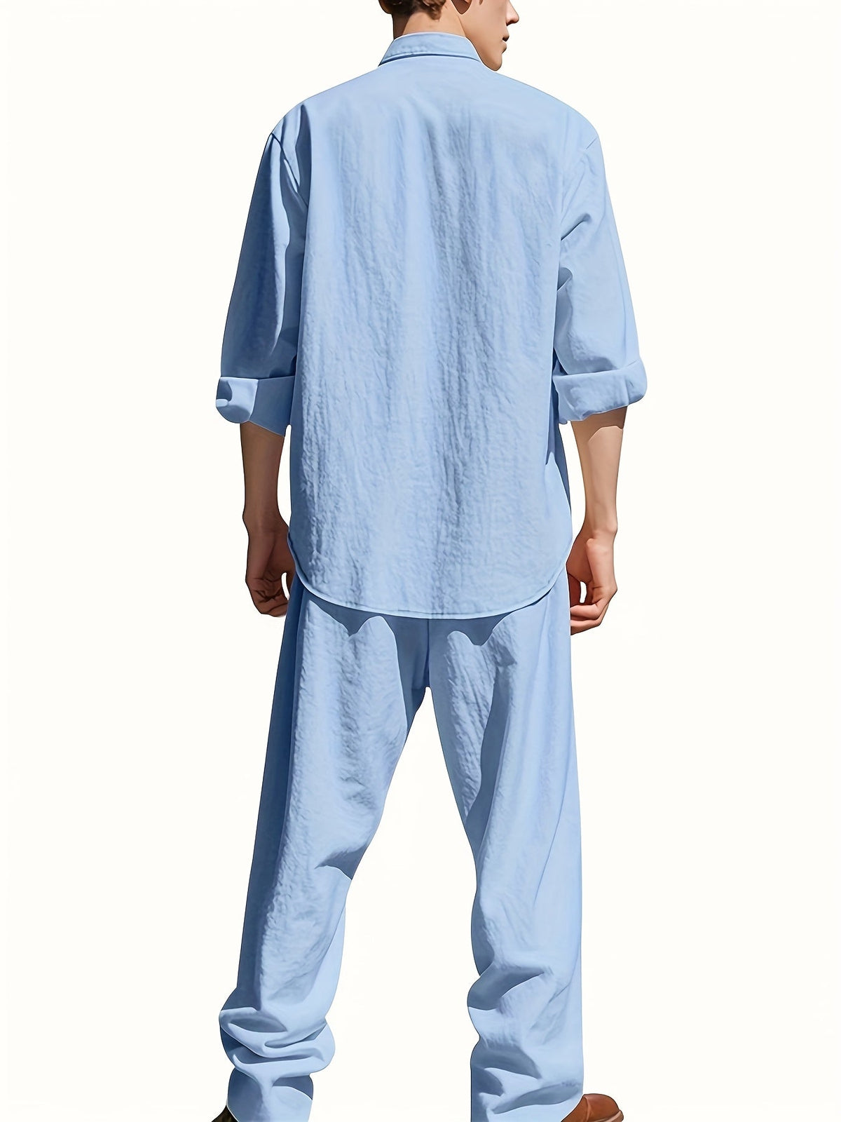 Bennett Men's Casual Linen Set – photo 8