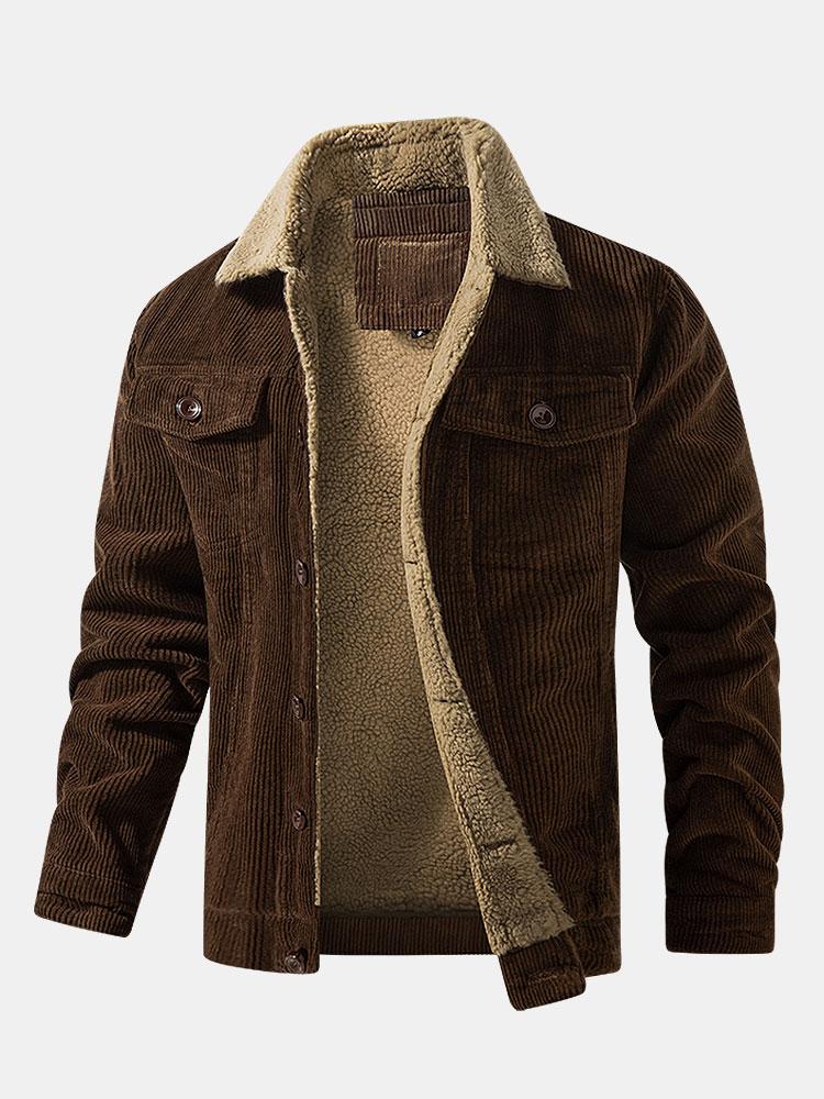 Bramford Men's Fleece-Lined Corduroy Jacket | Velbrooke