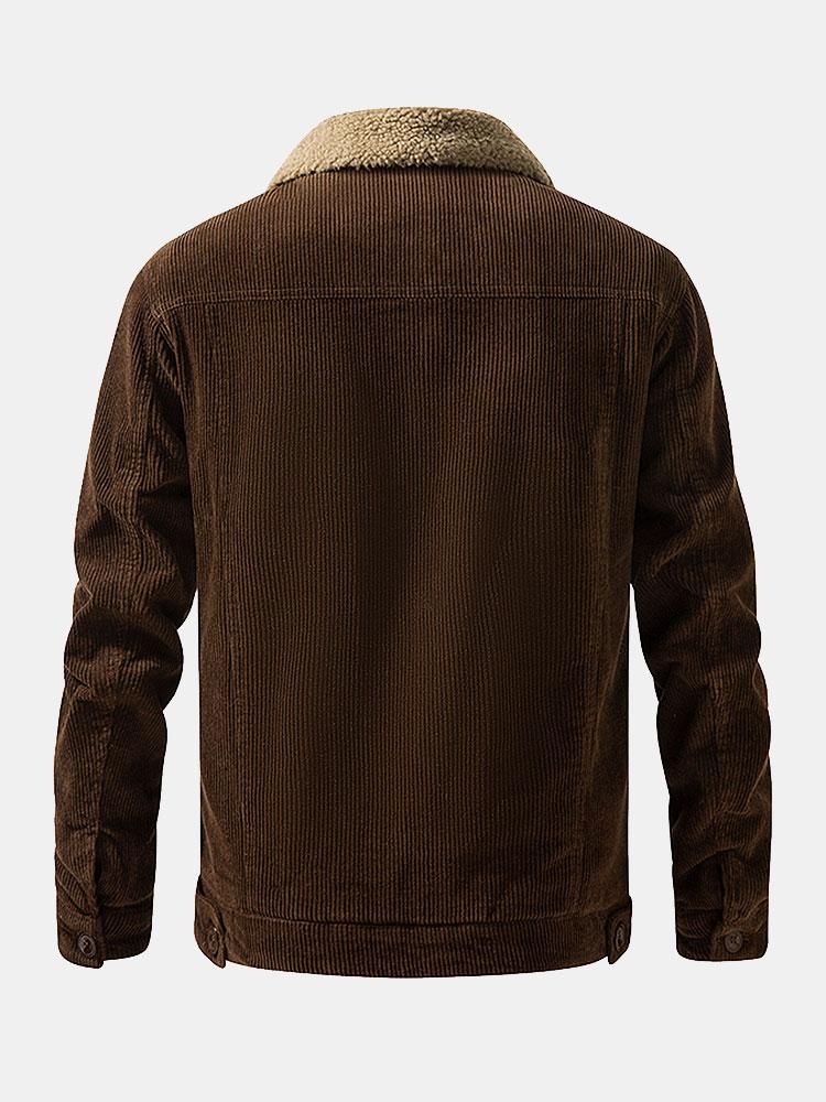 Bramford Men's Fleece-Lined Corduroy Jacket – photo 2