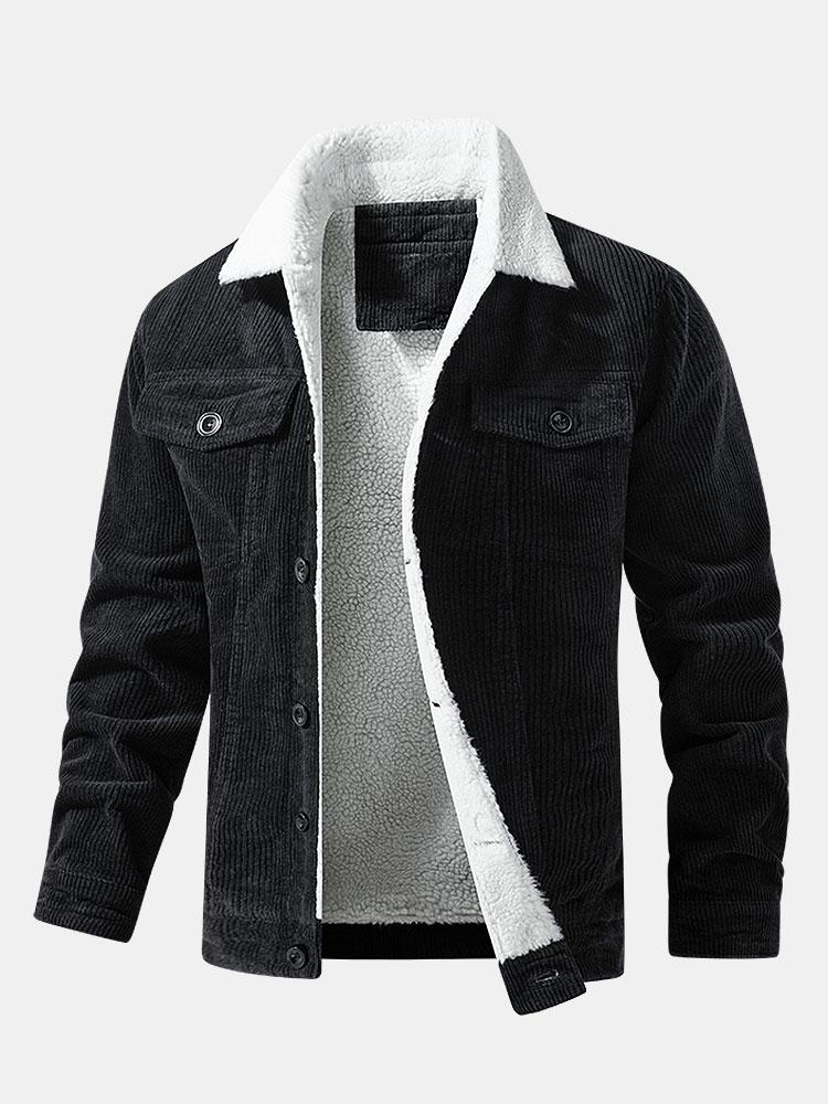 Bramford Men's Fleece-Lined Corduroy Jacket – photo 3