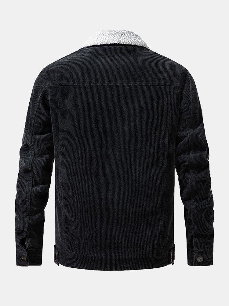 Bramford Men's Fleece-Lined Corduroy Jacket – photo 4