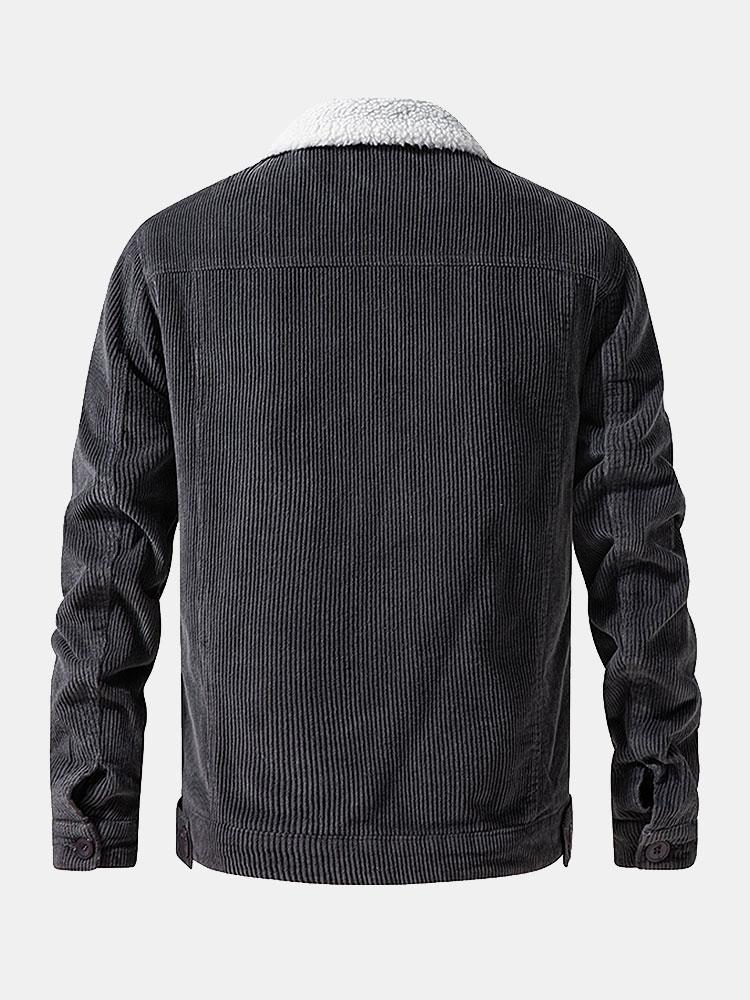 Bramford Men's Fleece-Lined Corduroy Jacket – photo 5