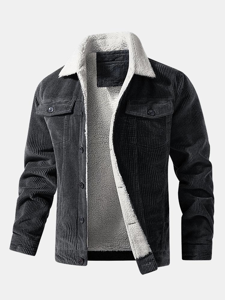 Bramford Men's Fleece-Lined Corduroy Jacket – photo 6