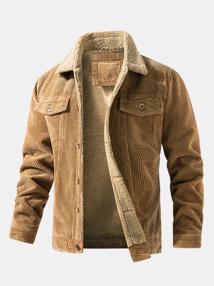 Bramford Men's Fleece-Lined Corduroy Jacket – photo 7