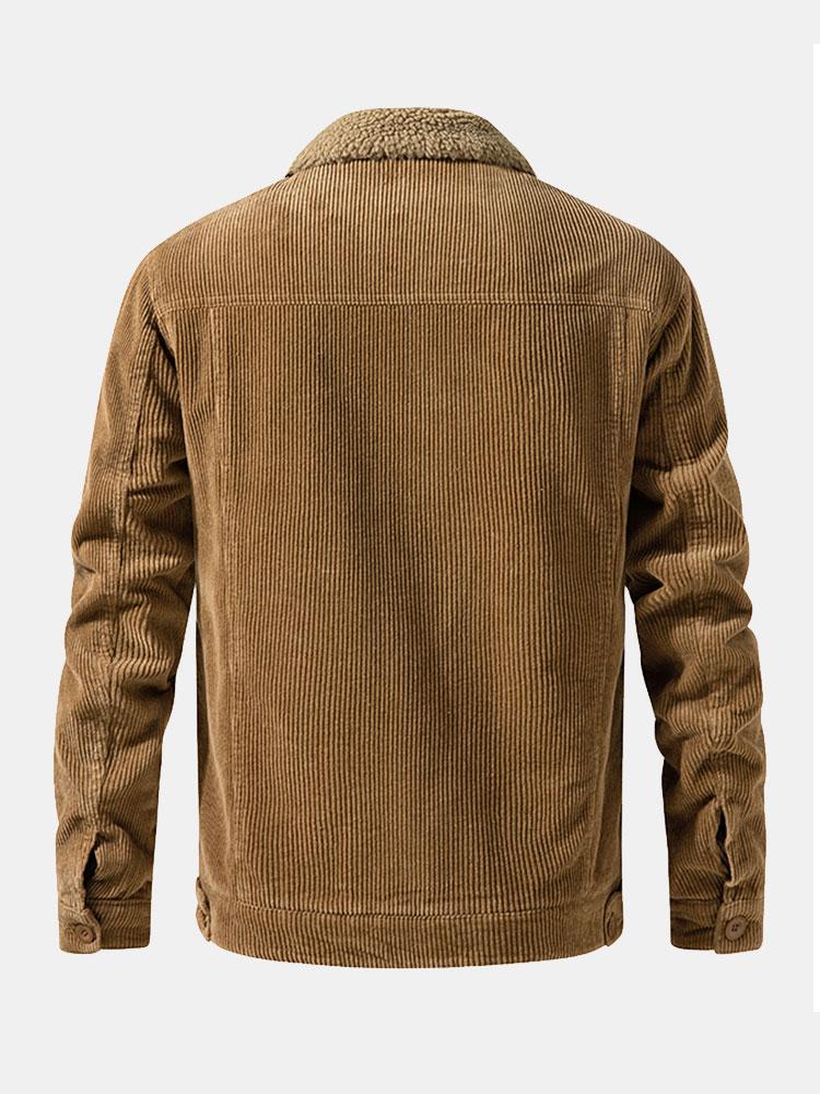 Bramford Men's Fleece-Lined Corduroy Jacket – photo 8