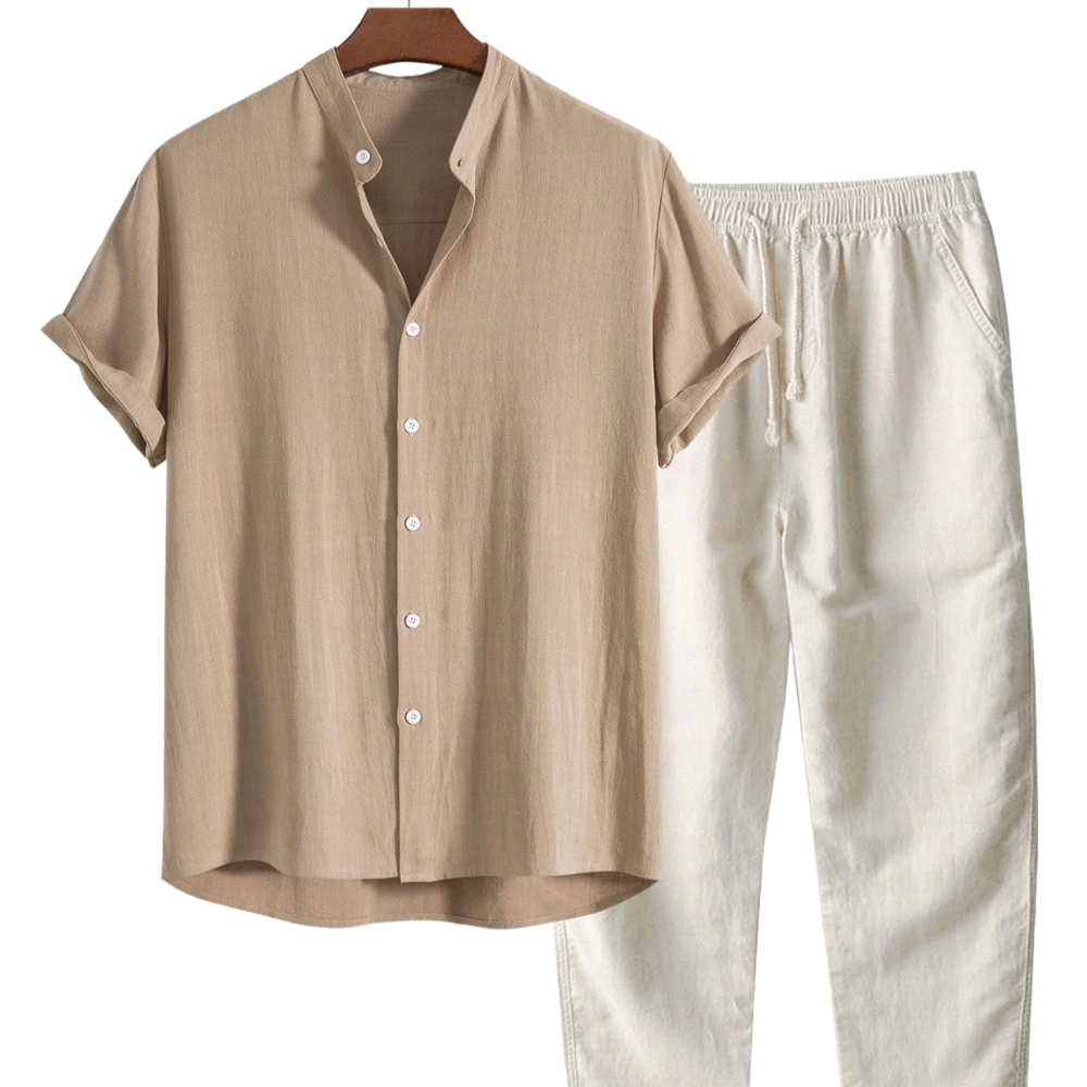 Cole Men's Aegean Linen Summer Set | Velbrooke