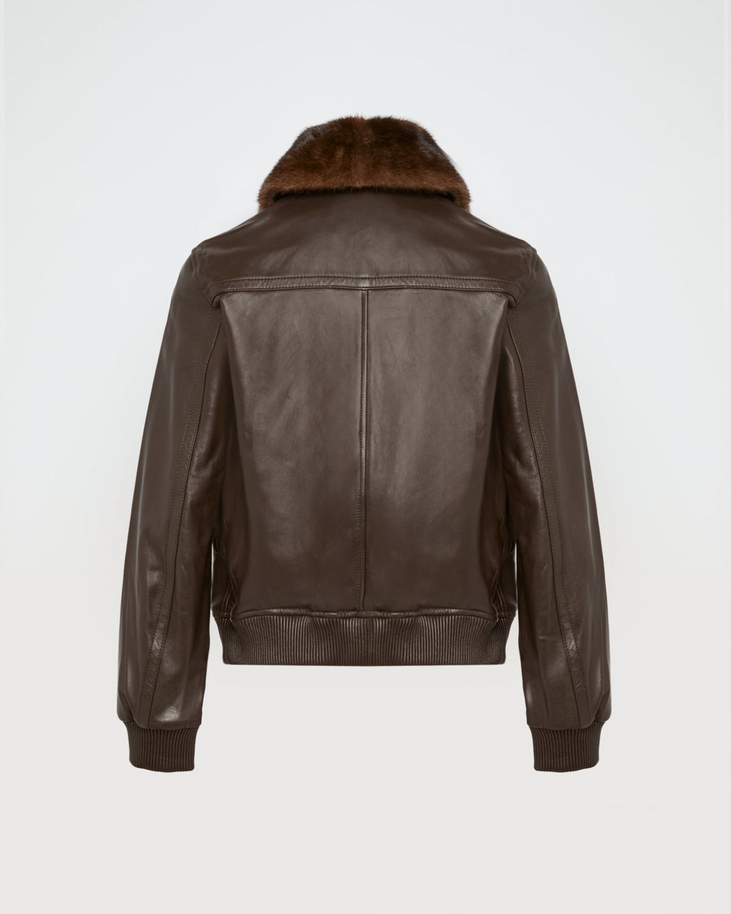 Cordelia | Retro Bomber Jacket with Detachable Collar - Cocoa – photo 6