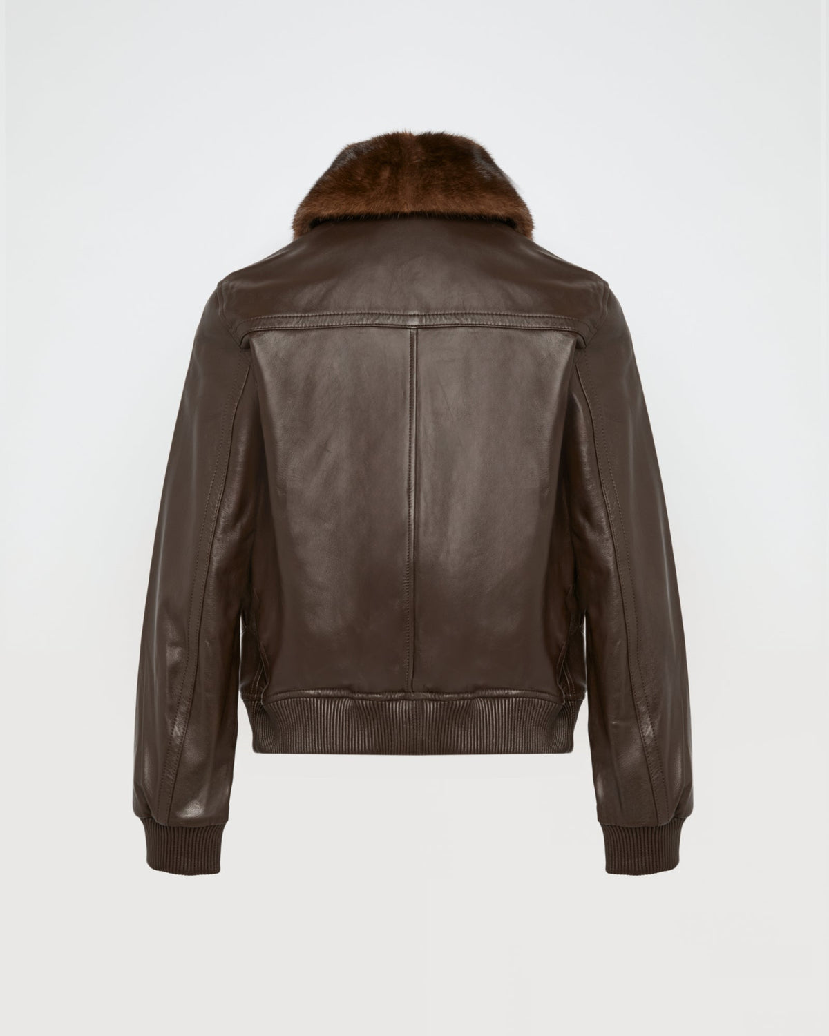 Cordelia | Retro Bomber Jacket with Detachable Collar - Cocoa – photo 6