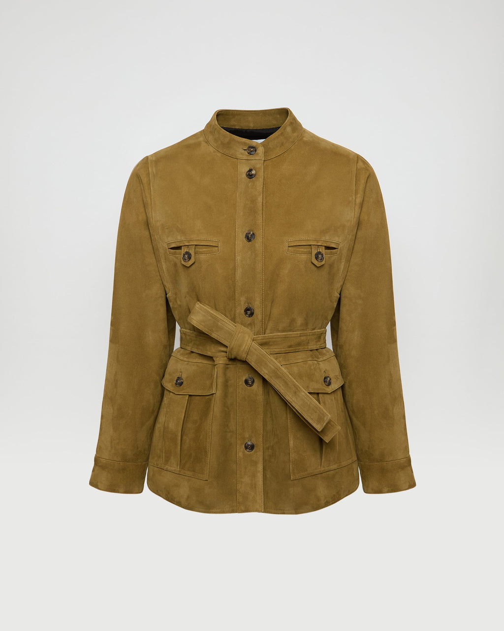 Delphine | Belted Safari Jacket - Sage Green – photo 6