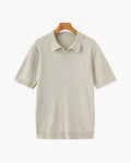 Denford Men's Ribbed Knit Polo Shirt | Velbrooke