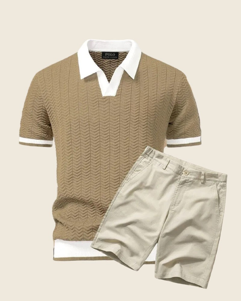 Ellery Men's Old Money Polo & Shorts Set – photo 2