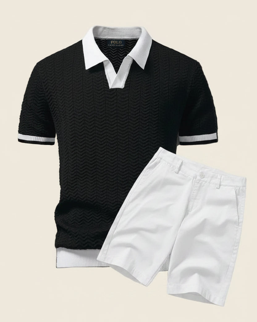 Ellery Men's Old Money Polo & Shorts Set – photo 4