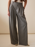 Elodie | Pleated Wide-Leg Trousers | Velbrooke