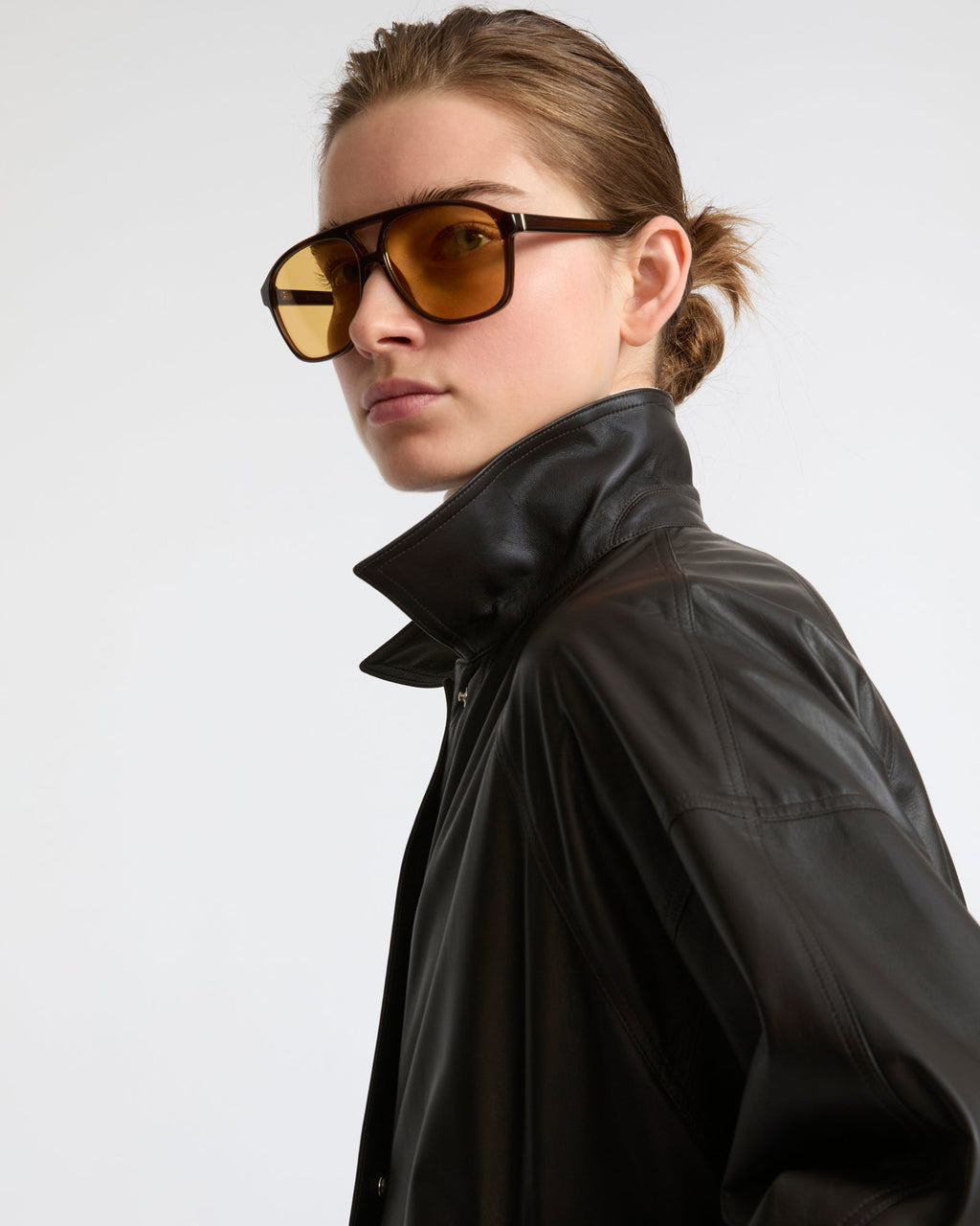 Esme | Clean-Line Short Jacket - Cocoa – photo 4