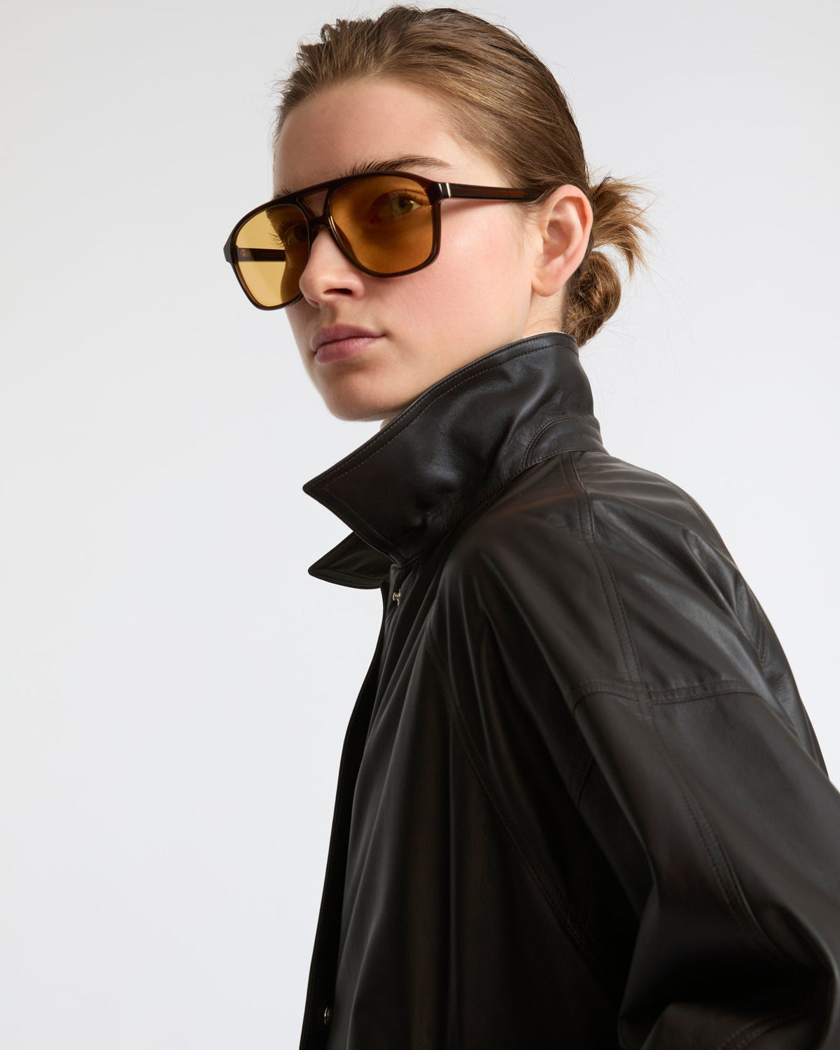 Esme | Clean-Line Short Jacket - Cocoa – photo 4