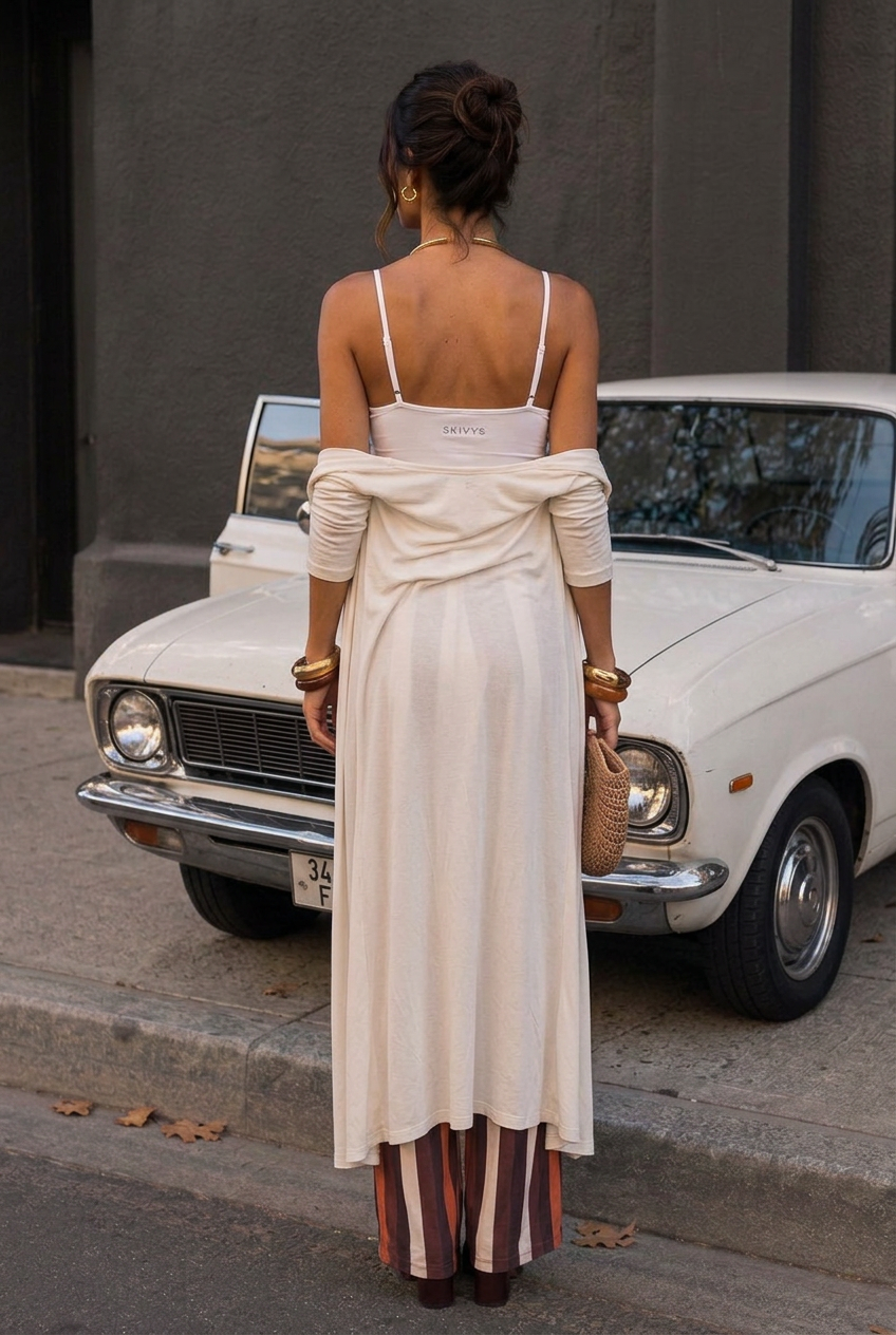 Everly Support Tank - Oat – photo 4