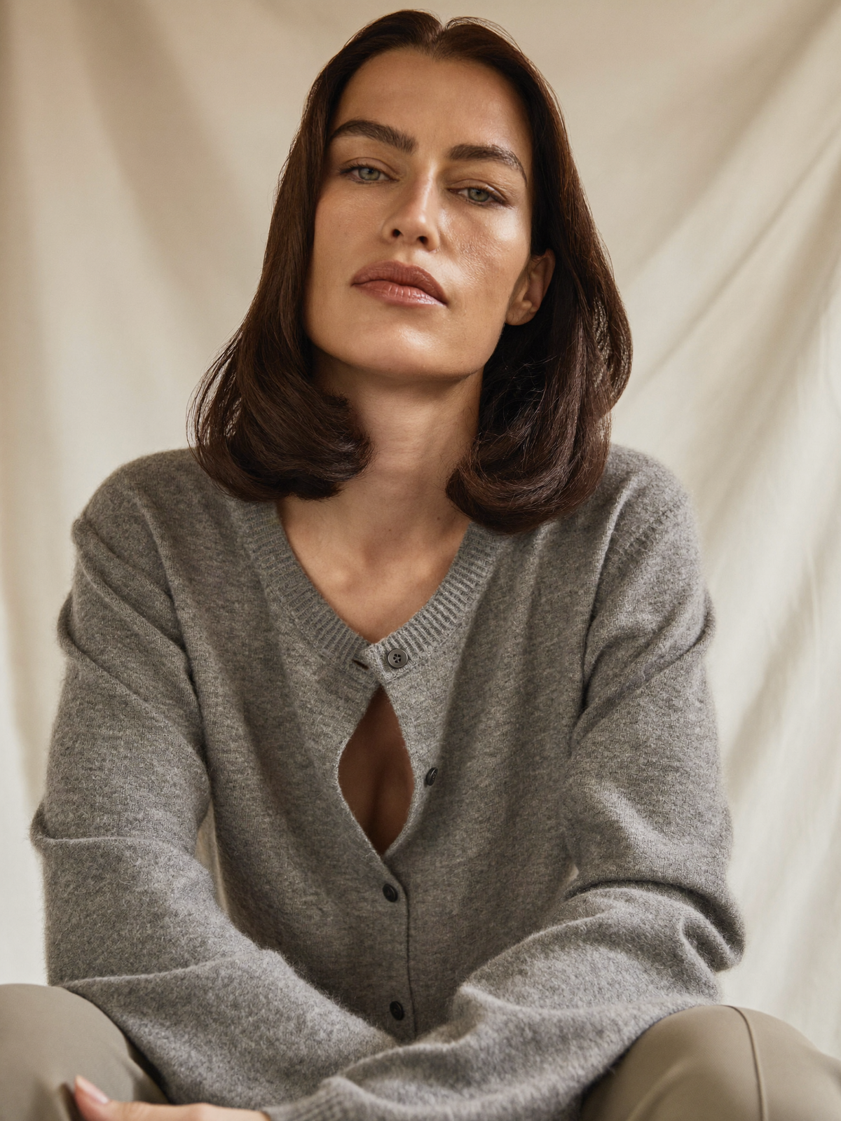 The Cardigan Edit 3-Pack – Fleur crew-neck cardigan