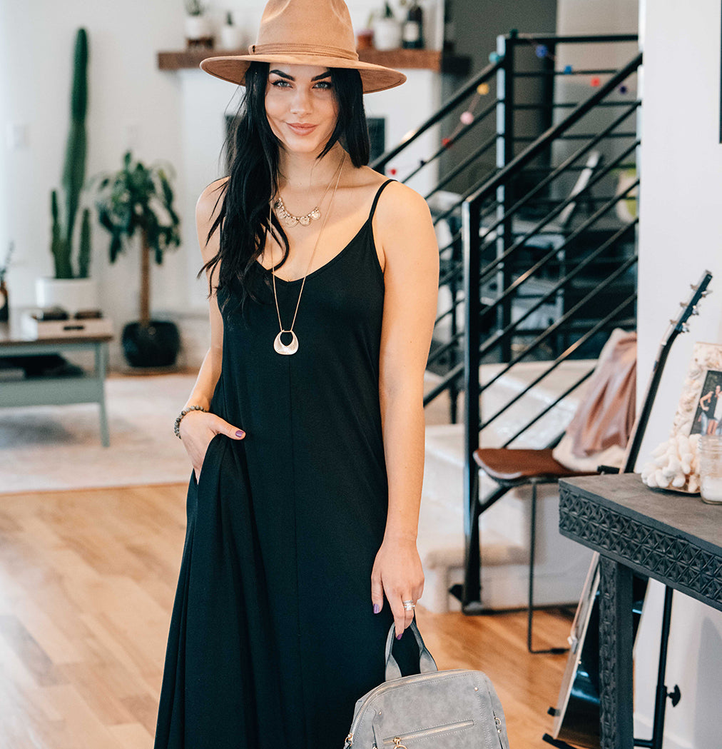 Halden Maxi Lounge Dress - Black – photo 4