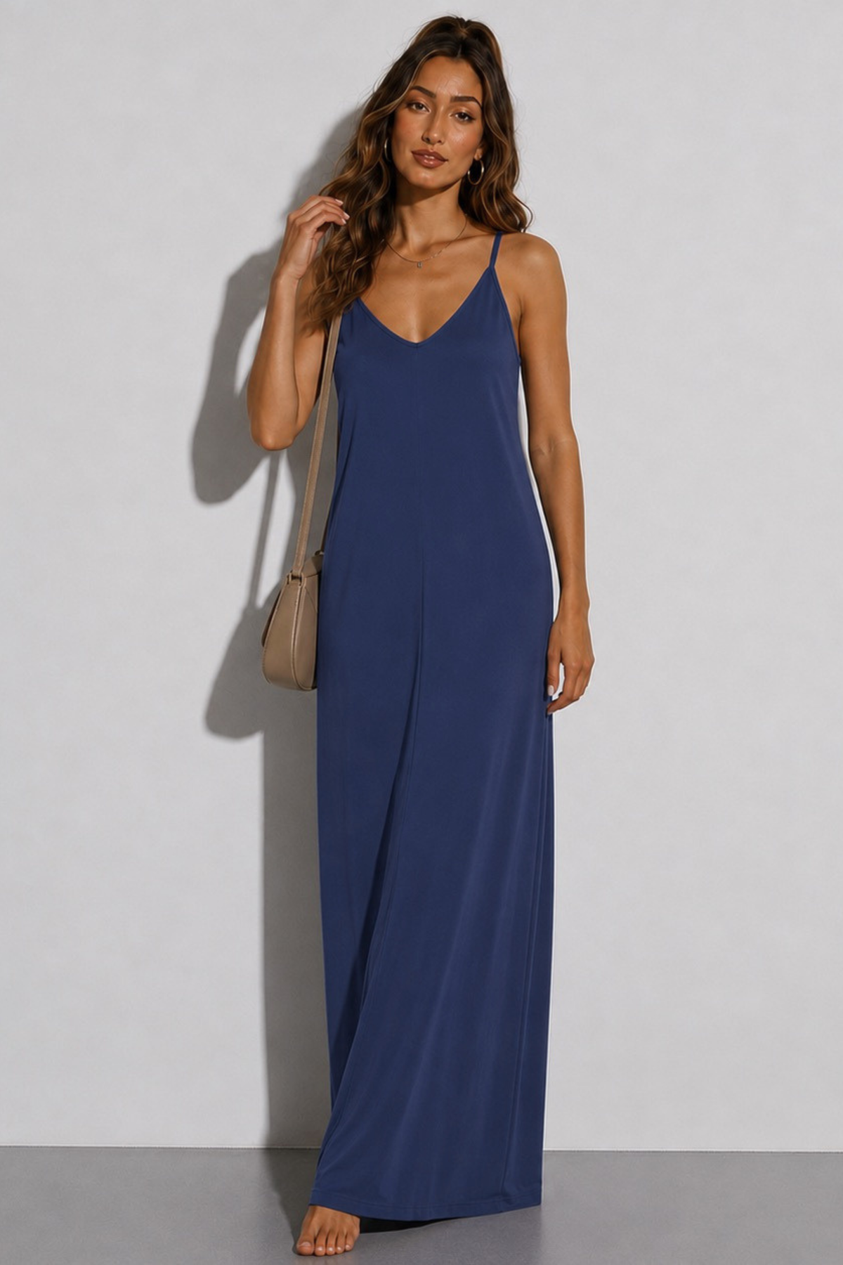 Halden Maxi Lounge Dress - Midnight Navy – photo 6