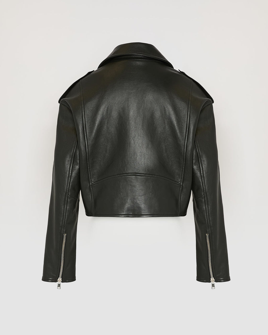 Harriet | Cropped Biker Jacket - Black – photo 6