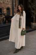 Hollis Floor-Length Cardigan - Oat | Velbrooke
