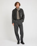 Honor | Round-Collar Cropped Jacket - Black | Velbrooke
