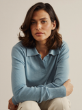 Ines | Zip-Neck Knit Polo | Velbrooke