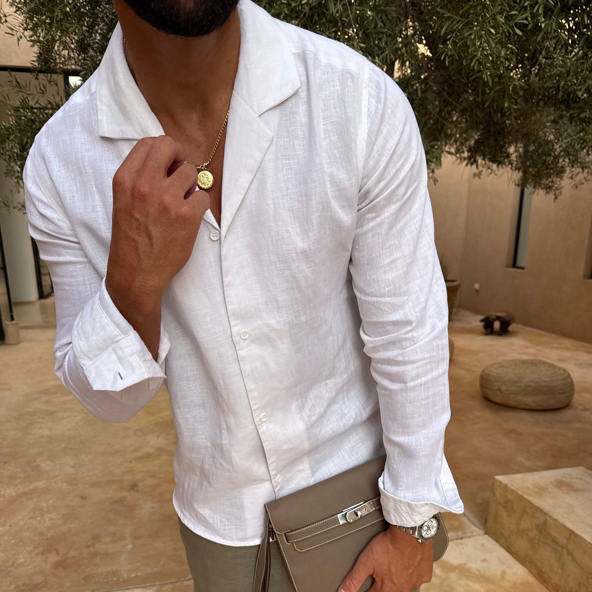 Ischia Men's Linen Shirt – photo 3