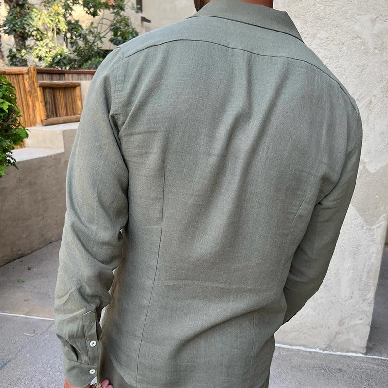 Ischia Men's Linen Shirt – photo 10