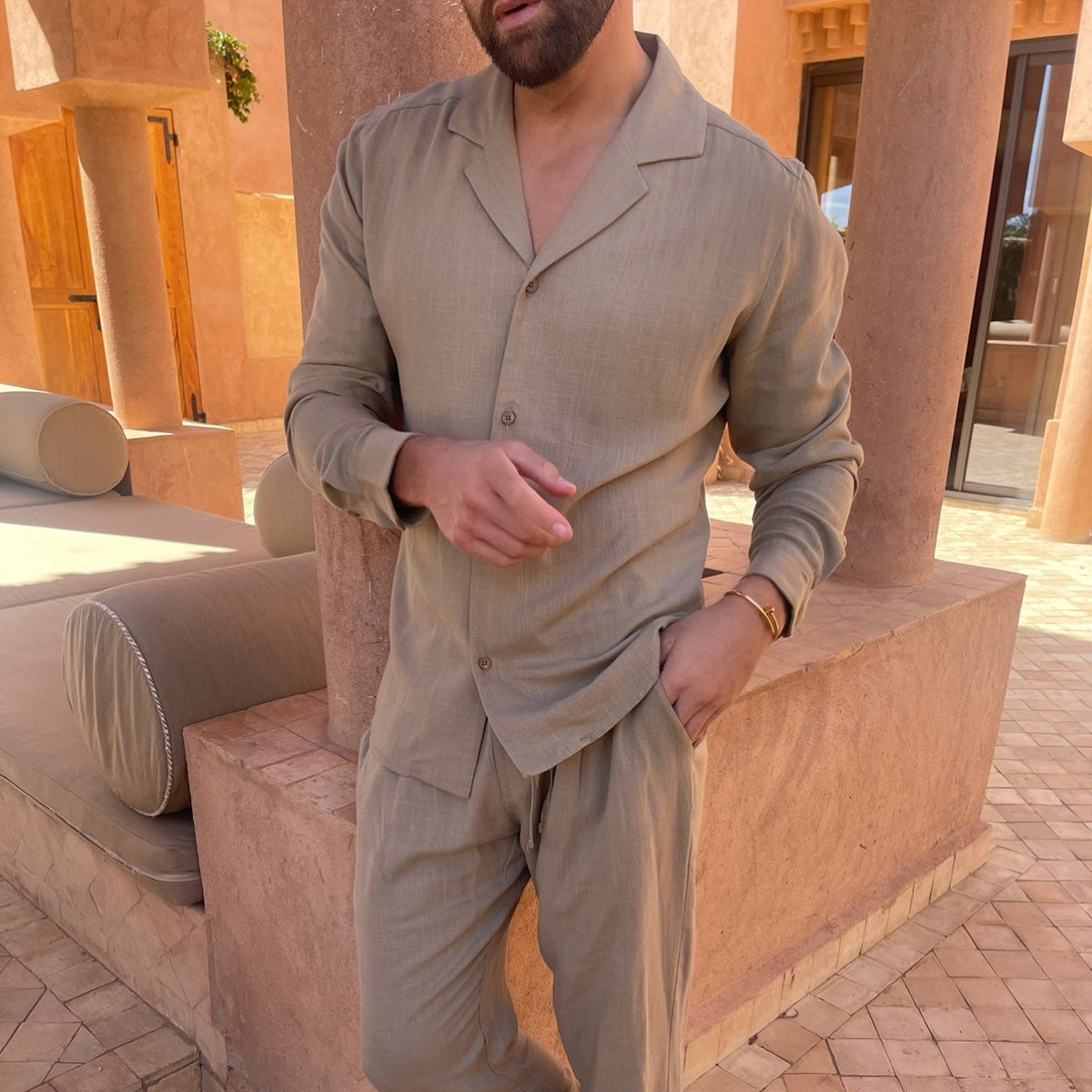Ischia Men's Linen Signature Set | Velbrooke