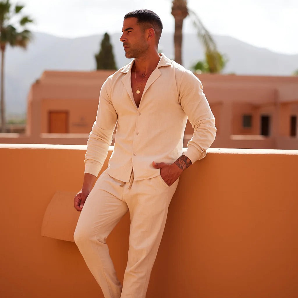 Ischia Men's Linen Signature Set – photo 7
