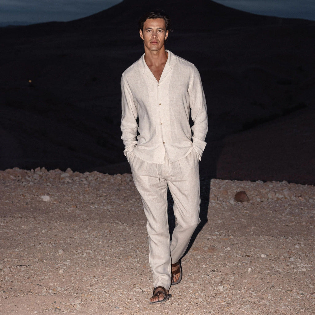 Ischia Men's Linen Trousers – photo 2
