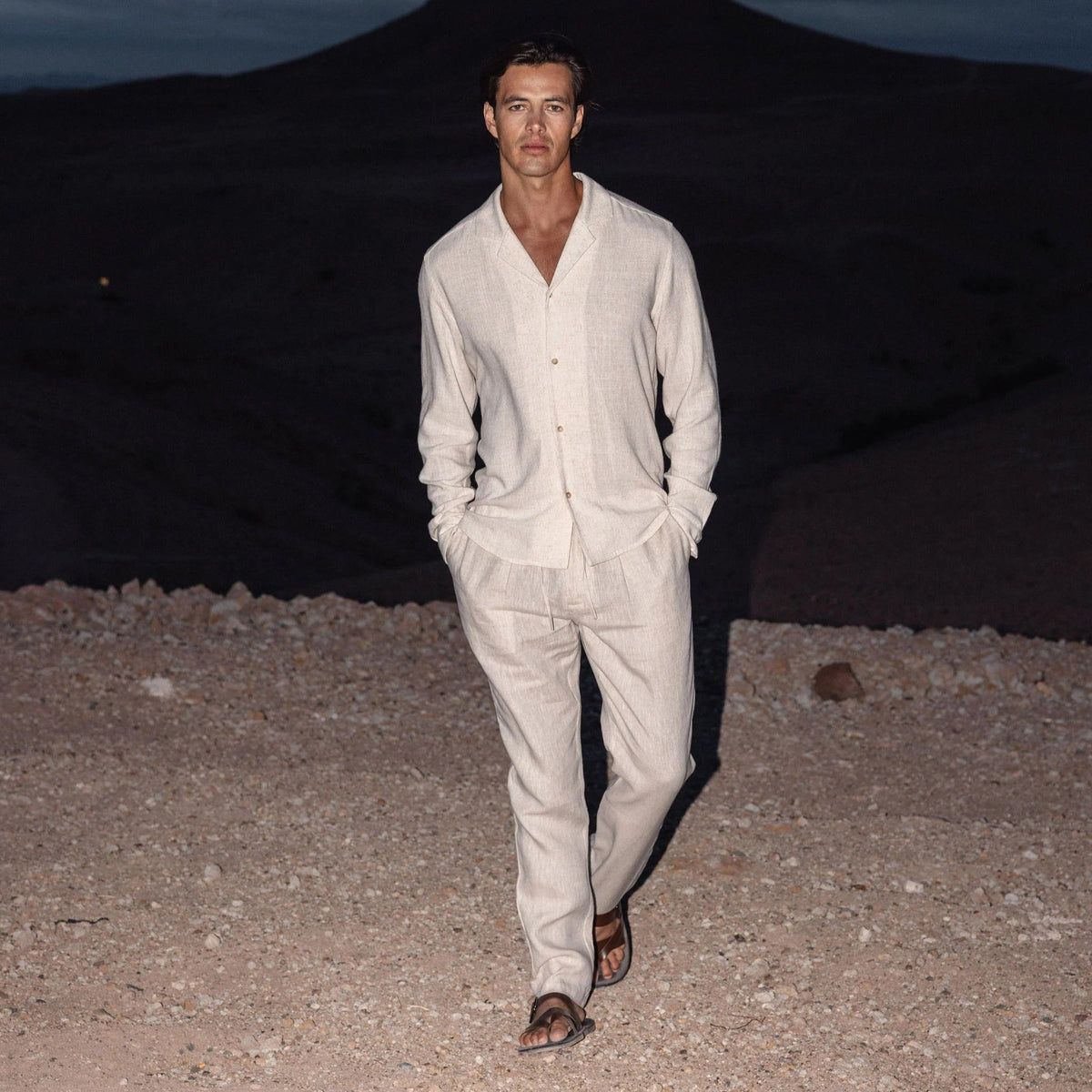 Ischia Men's Linen Trousers – photo 2