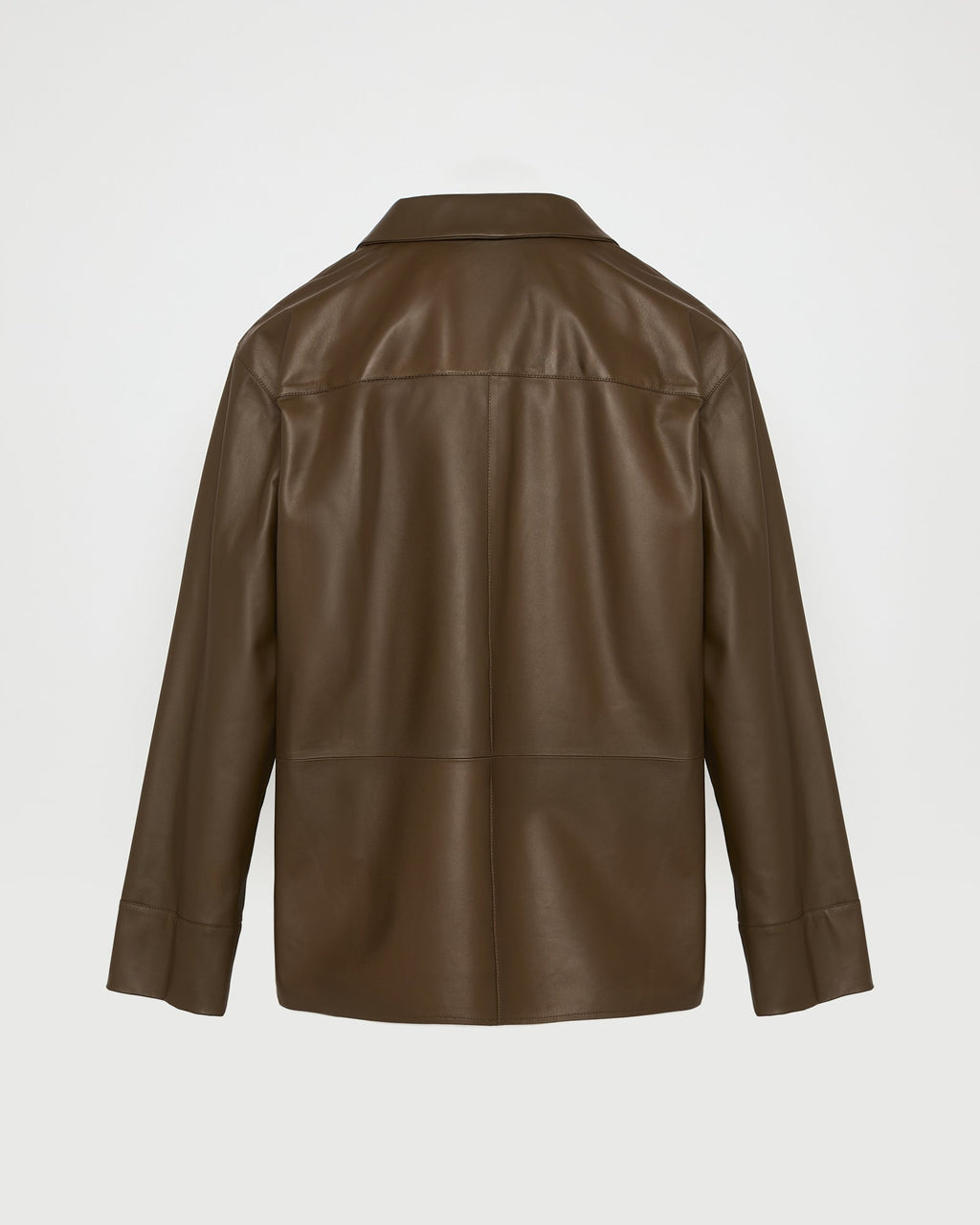 Juno | Relaxed Pyjama-Style Jacket - Bronze Green – photo 5