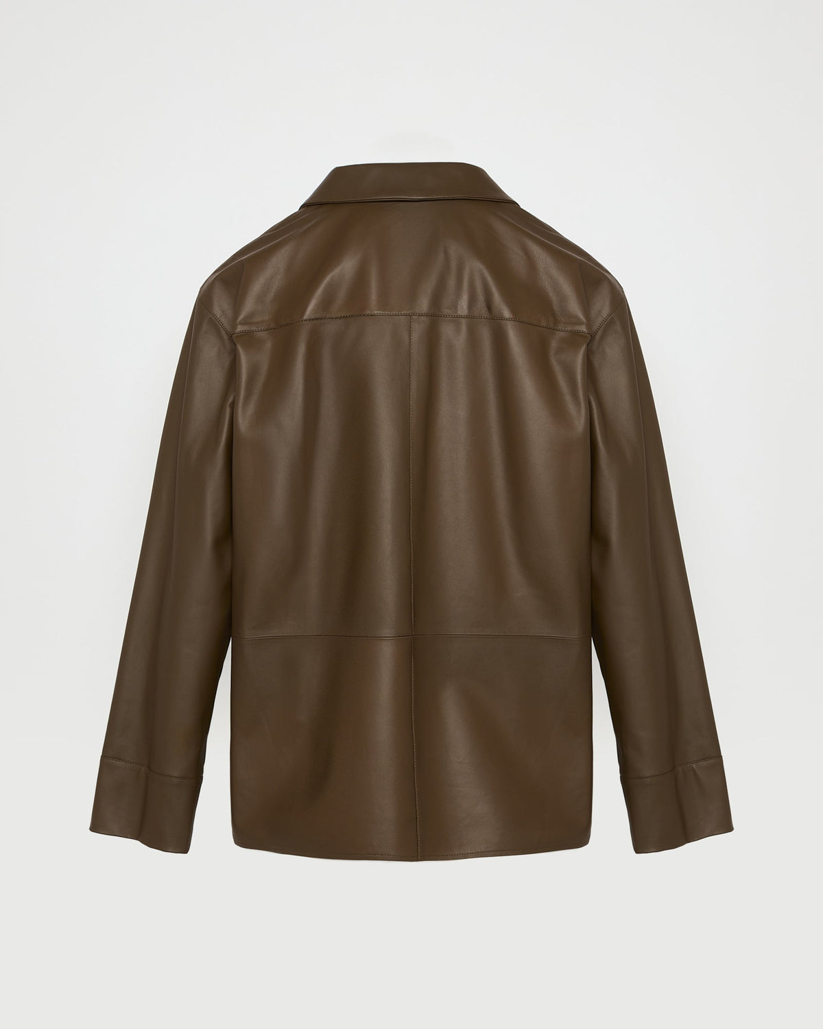 Juno | Relaxed Pyjama-Style Jacket - Bronze Green – photo 5