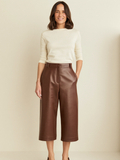 Leonie | Leather-Look Culottes | Velbrooke