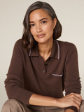 Lottie | Buttoned Knit Polo | Velbrooke
