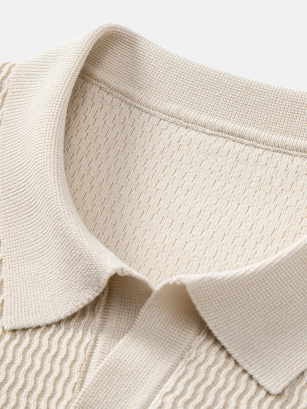 Marden Men's Wave Jacquard Knit V-Neck Polo Shirt – photo 11