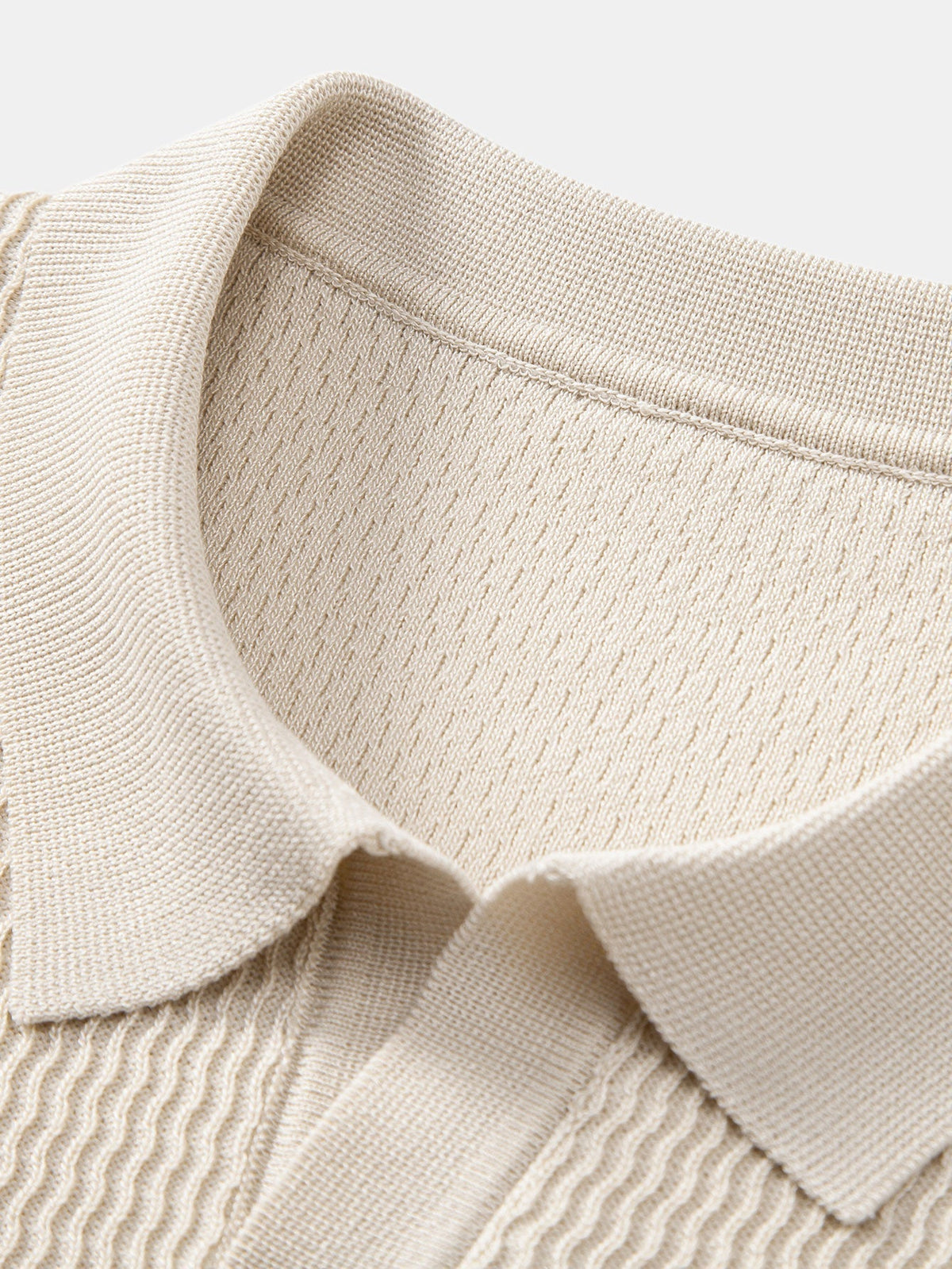 Marden Men's Wave Jacquard Knit V-Neck Polo Shirt – photo 11