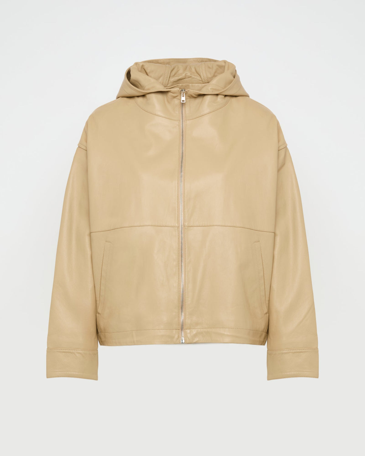 Maren | Zip-Front Hooded Jacket - Oat – photo 5